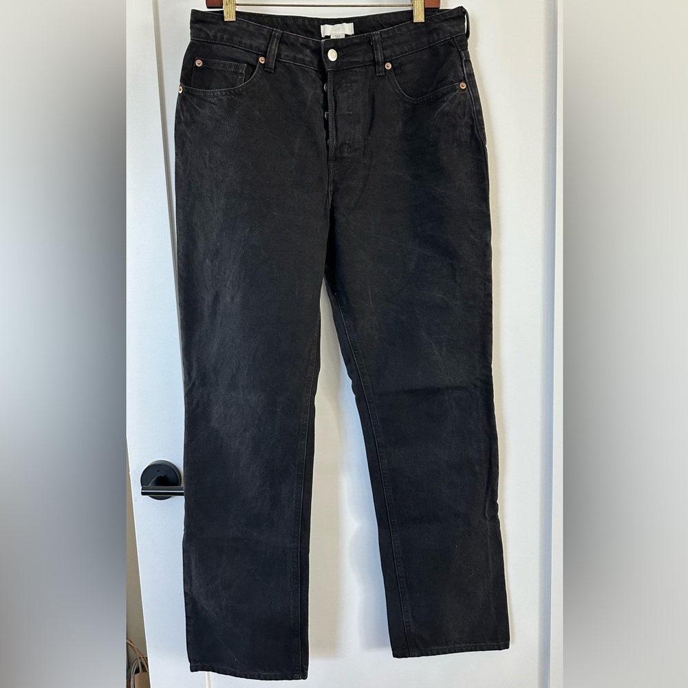 H&M Black Straight Leg Jeans